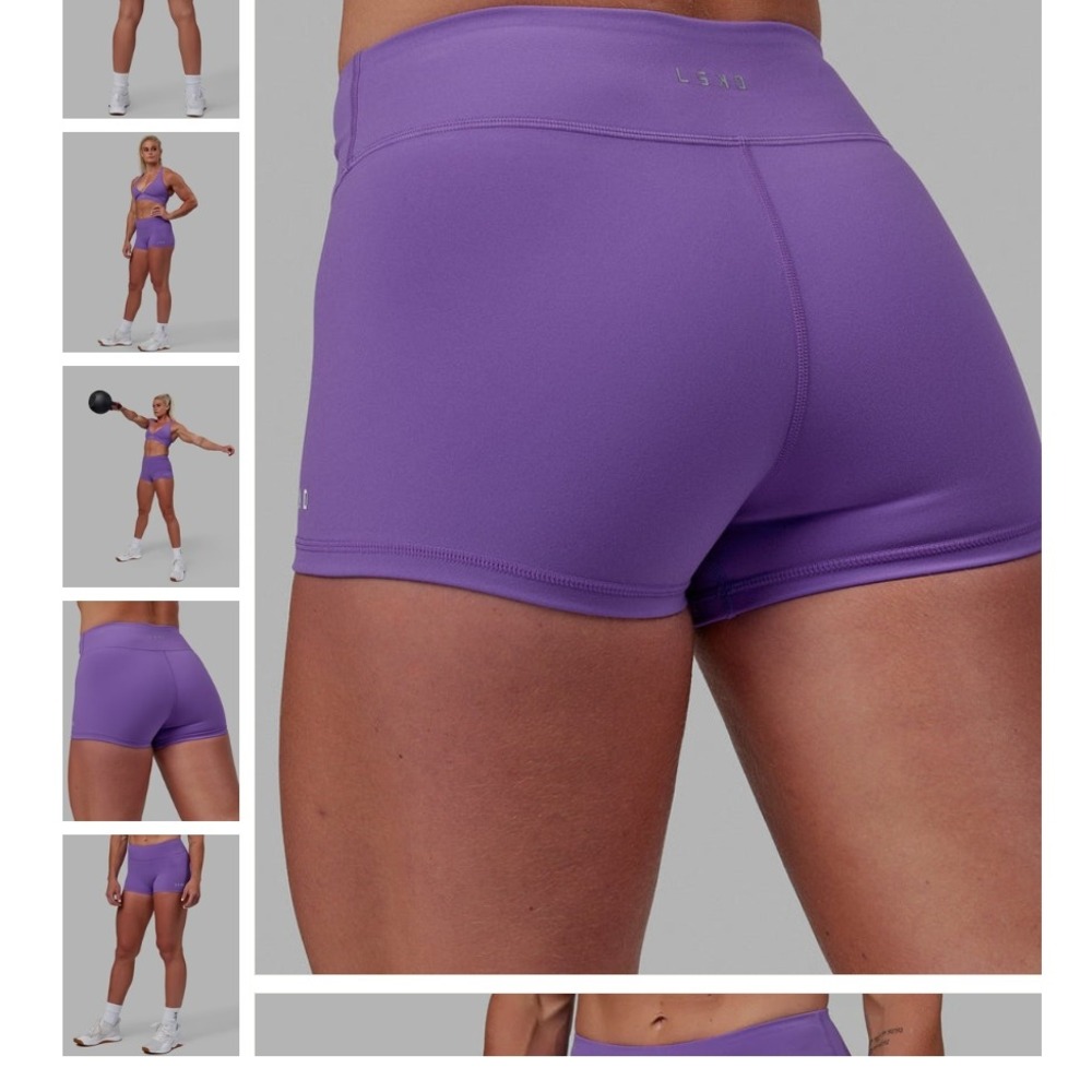 LSKD RXD Micro Short Tights Iris Purple Athletic Workout Shorts-Iris NEW NWT - Picture 6 of 16